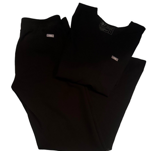 Figs Women's Black scrub Set Size small